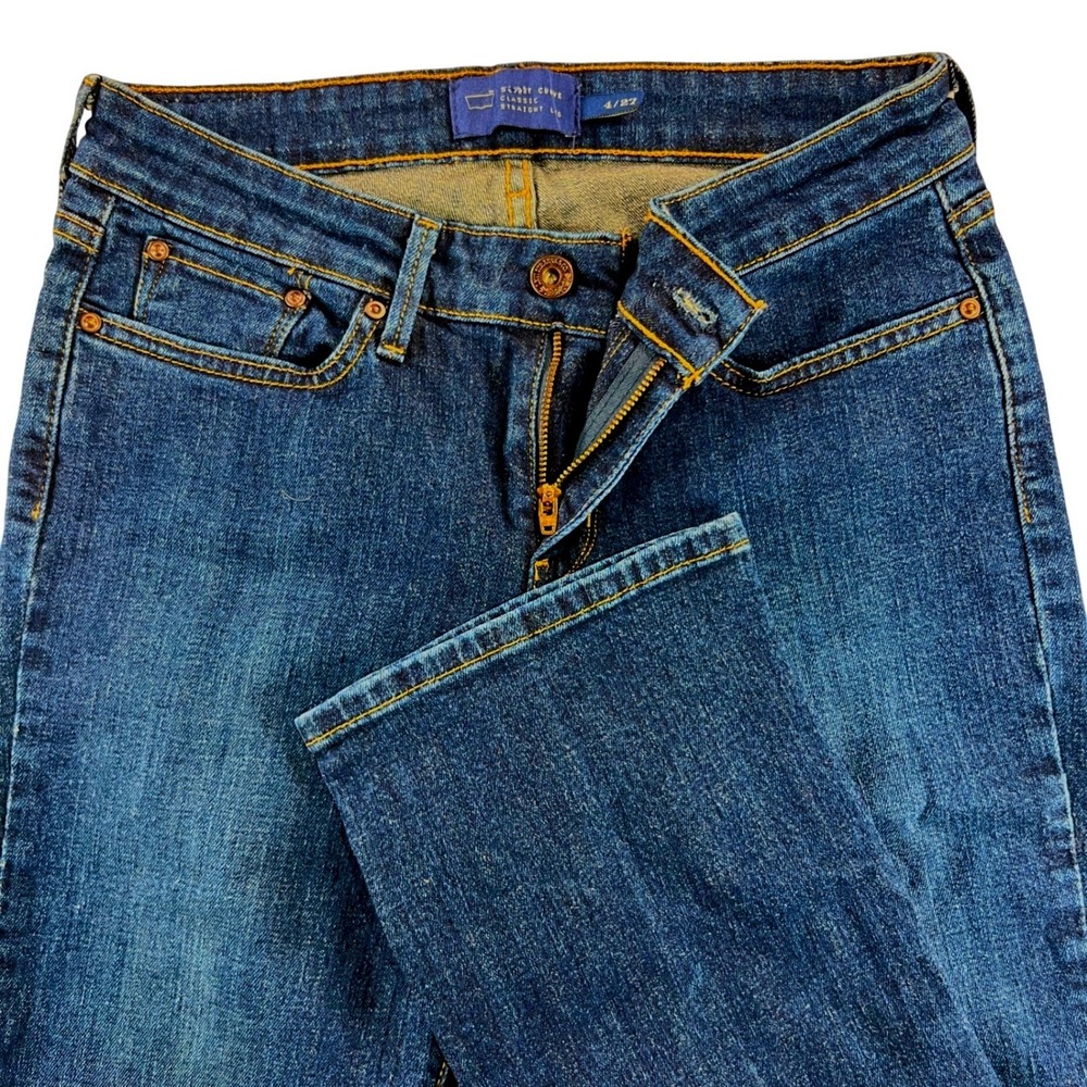 Levi's Slight Curve Classic Straight Leg Jeans Womens 4/27 Blue Medium Wash